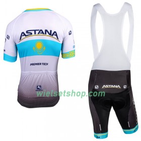Fietskleding (Fietsshirt + Korte Koersbroek) 2018 Astana Pro Team Kazachs kampioenschap